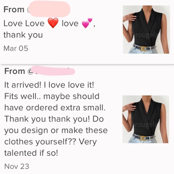 Black Bodysuit V-Neck Shawl Neck Collar Sleeveless - Picture 8 of 9